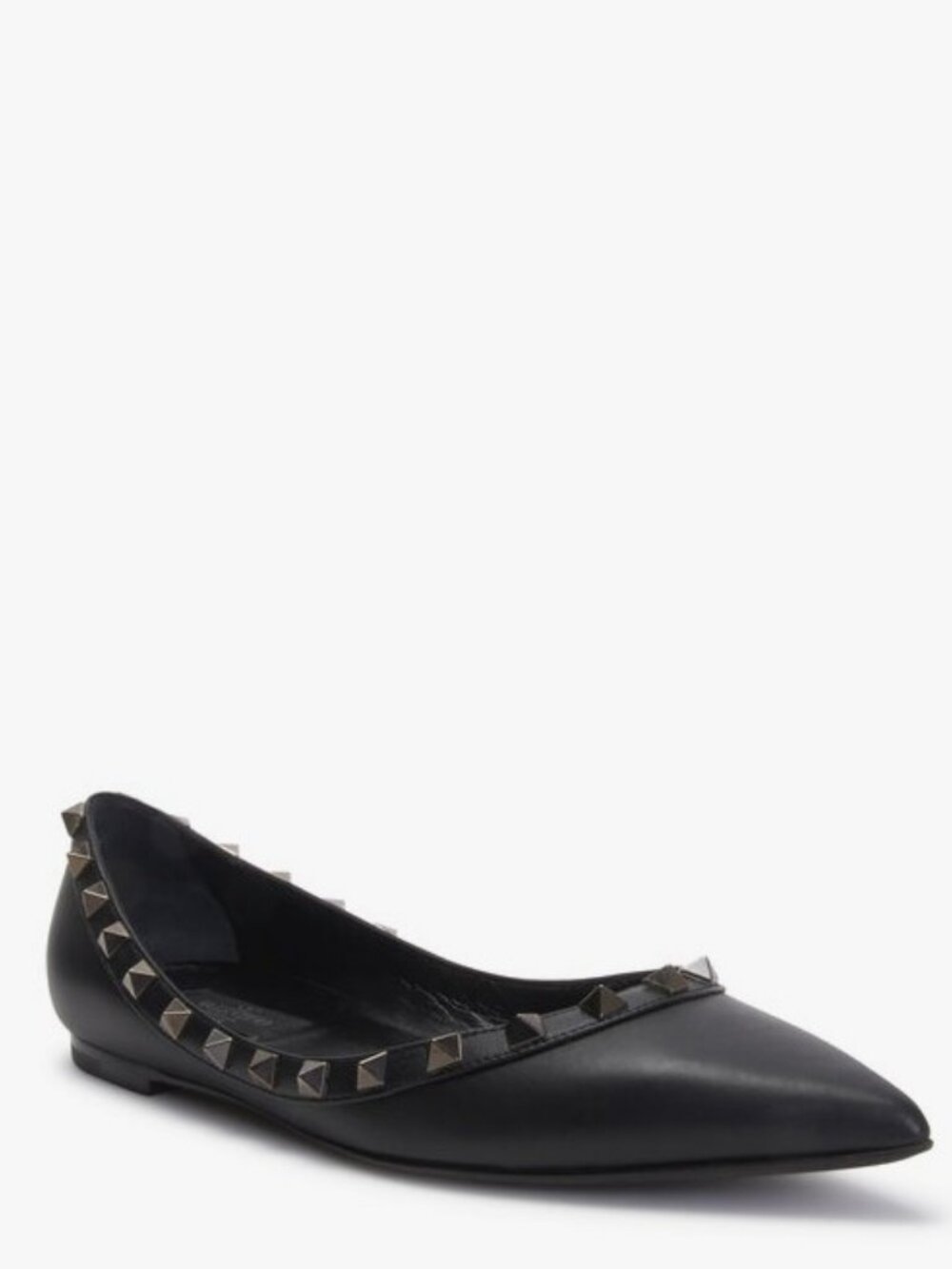 Valentino Garavani rockstud ballerina flats black women's size 36.5